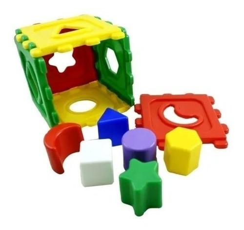 Cubo Didactico Encastre Bebe Aprendizaje