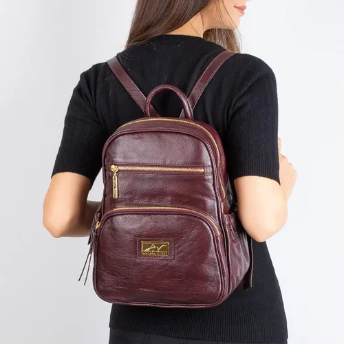 Mochila burdeos mujer hotsell