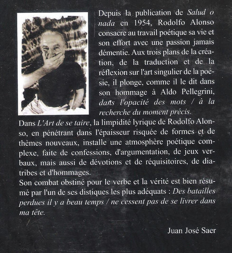 Lote Poesía Argentina Bilingüe, Francés, Rodolfo Alonso