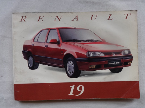Manual R19 Guantera Renault 19 1993 Catalogo Instrucciones