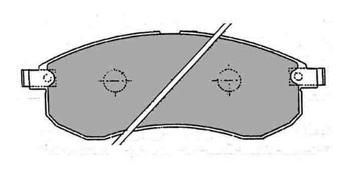 Pastilla De Freno Mitsubishi --l 200 2.5 Sport 04/ Delantera