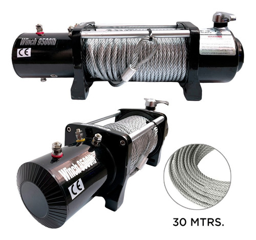 Imagen 5 de 10 de Malacate Electrico 12v 9500 Lbs Aluminio Camioneta 4x4