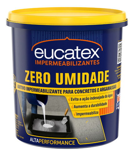 Aditivo Zero Umidade 1l Impermeabiliza Concretos E Argamassa