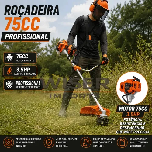 Roçadeira Nakasaki Gasolina 2t 75cc 3.5hp 40d | Parcelamento sem juros