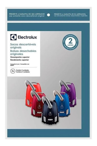 Saco Aspirador Descartável Original Electrolux Berry 