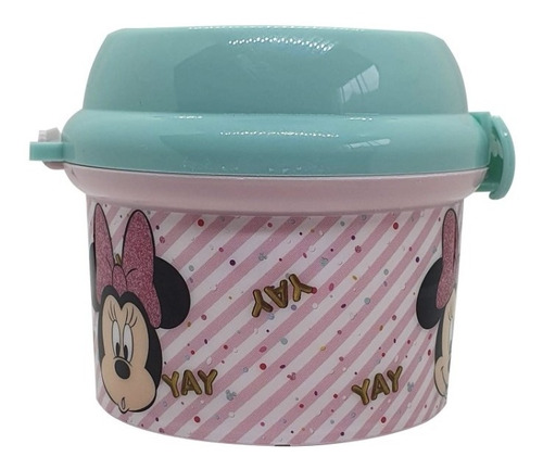 Minnie Porta Colación Snack Yogurt 280ml Sin Bpa Disney 