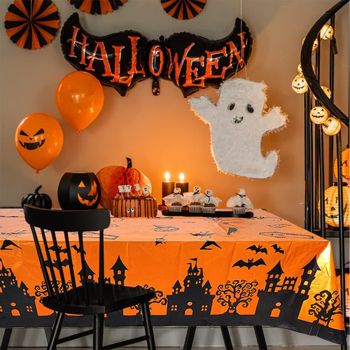 3 Mantel Halloween Impermeable Decoración Fiestas Halloween
