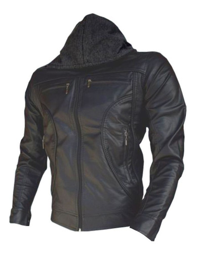 Chaqueta Para Hombre Con Capota De Cuerotex Envío Gratis