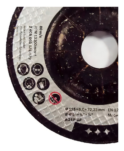 Disco Desbaste Metal 4.1/2 Pol Standard Kit 10 Peças Bosch