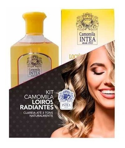 Camomila Intea Kit Shampoo + Loção Clareadora Cabelos Loiros