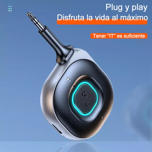 Receptor Auxiliar Bluetooth 5.3 Aux Manos Libres Para Auto