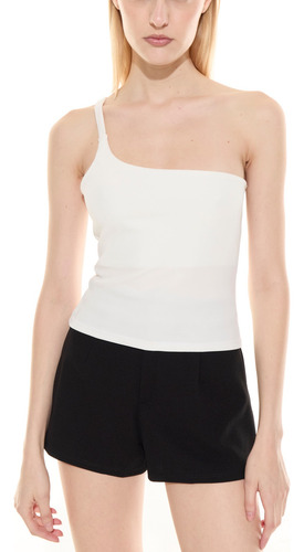 Top Remera De Un Solo Hombro Mujer