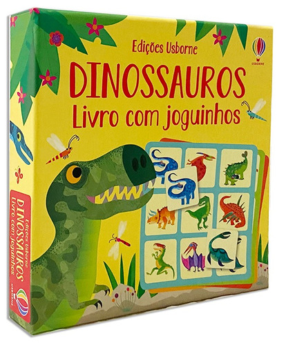 Dinossauros: Livro com joguinhos, de Smith, Sam. Editora Brasil Franchising Participações Ltda, capa dura em português, 2021