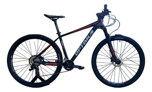 Bicicleta Mtb Optimus Aquila Negro rojo Rodado 29 Cuotas sin