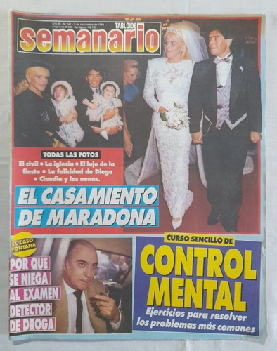 Revista Semanario N° 541 - El Casamiendo De Diego Maradona