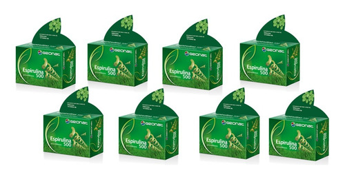 Poweza Mega Pack Espirulina Es Un Alga Divina X 8 Cajas!!