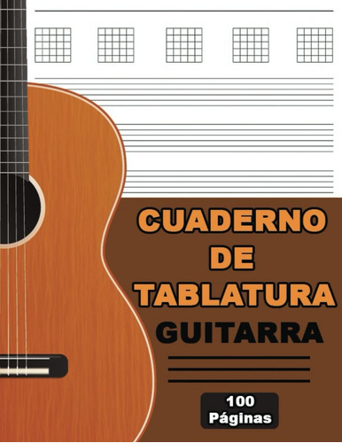 Libro Cuaderno De Tablatura Guitarra | Libreta De Mús Lrf