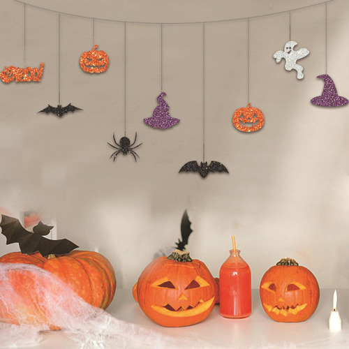 4 Decoraciones De Halloween Bunting Banner Hanging Garland