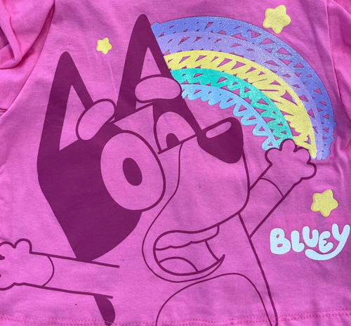 Conjunto Playera Y Falda Bluey Para Niñas