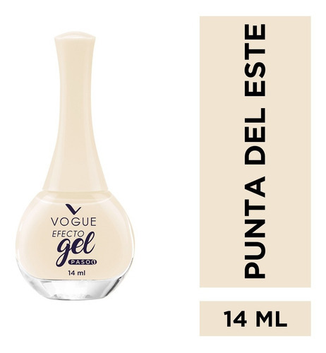 Esmalte Vogue Efecto Gel 14 Ml Colección Latina Color Crema