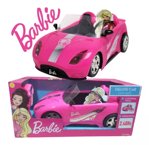 Carrinho Controle Remoto Barbie Deluxe Car - Candide 1860