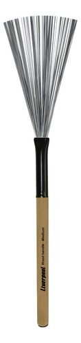 Vassourinha Liverpool Va 186 Wood Handle Medium De Aço Cor Bege