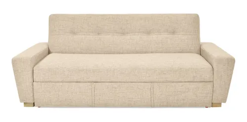 Sofá Cama Hamburgo En Tela 210x88x87 Reclinable 3p