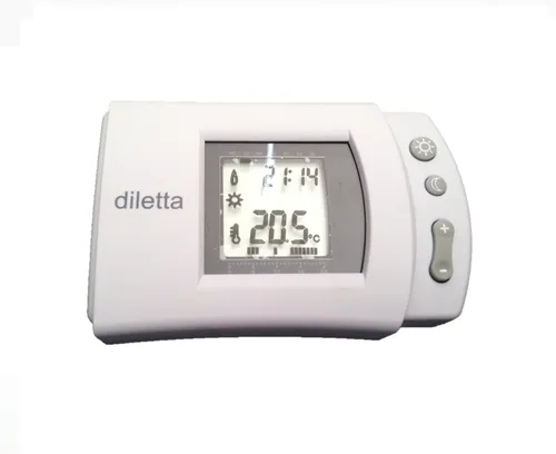 Termostato De Ambiente Digital Frio Calor Programable 6(2)A a 250V Diletta  26000