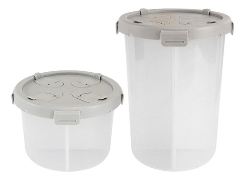 2x Sealed Food Container Cereal Dispenser