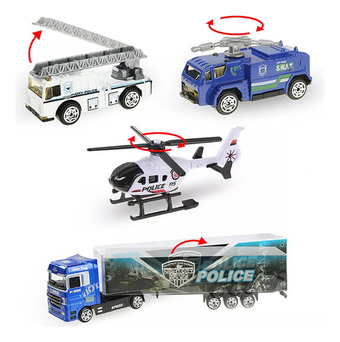 Set De Juguetes Militares C: Vehículos De Combate, Helicópte