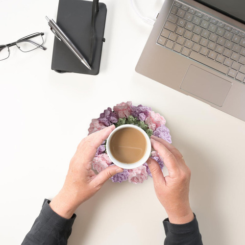 Posavasos Redondos Para Mesa Posavasos De Flores Posavasos D