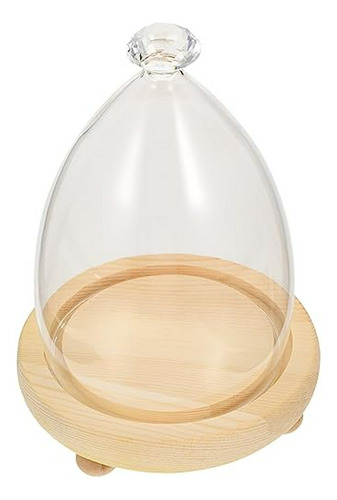 Vitrina Para Pastel De Cristal Con Base De Madera