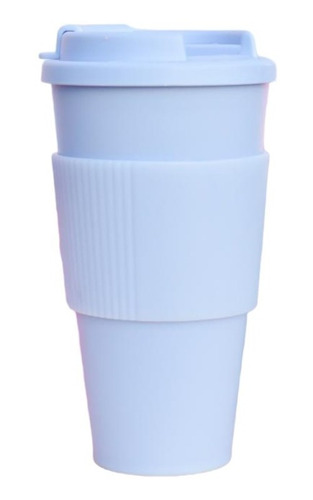 Vaso De Plástico Doble Capa Con Banda De Silicona