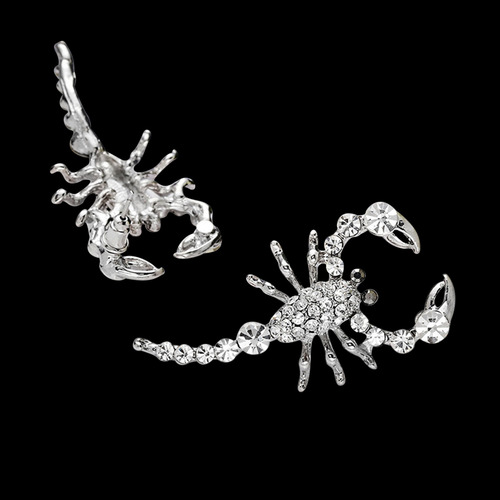 Brincos C Scorpion, Liga De Zircônia Cúbica, Suporte A Pair