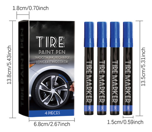 Rotulador Para Neumáticos De Coche, Grafiti, Genial Para Sec