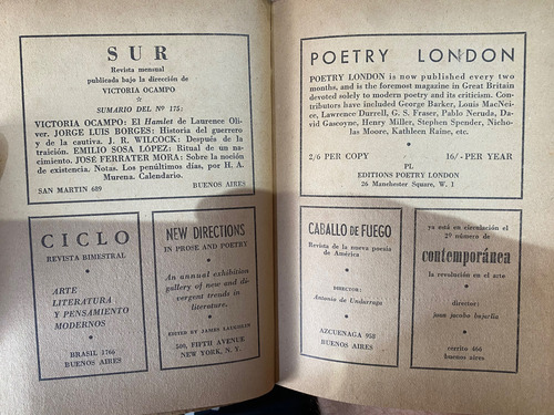 Reunión 3 Otoño 1949 Miller Sabato Ezra Pound (Usado)