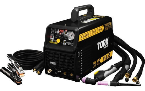 Maquina Inversora Corte Plasma 50a Solda Mma Tig 200a Tork Cor Preto Frequência 50/60Hz 220V