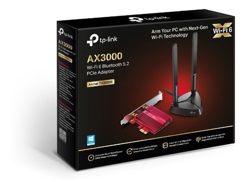 Placa De Red Tplink Archer Tx3000e Wifi 6 + Bluetooth 5.2