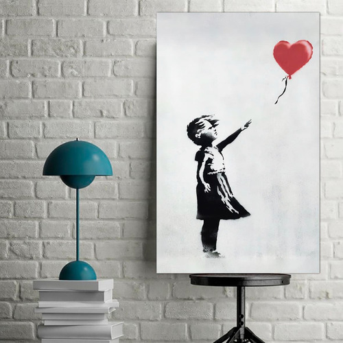 Cuadro Decorativo Banksy Arte (80x50 Cm)