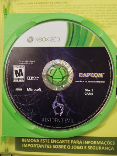 Resident Evil 6 Xbox 360 (Usado)