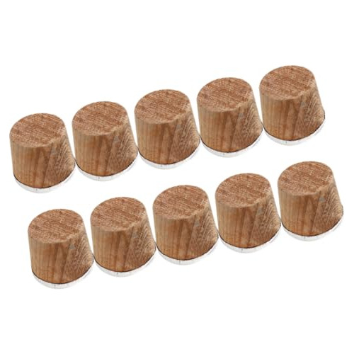 10pcs Tapón De Botella De Madera Tapón De Frasco De Vacío Se