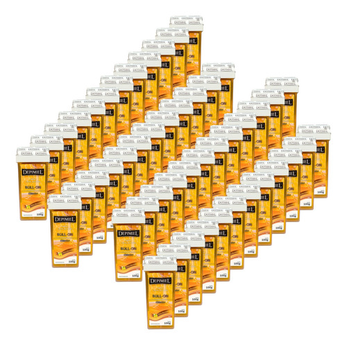 Kit 48 Ceras Roll-on Refil Depilatória Clásisca Mel Depimiel