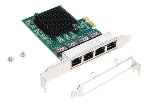 Placa De Servidor De Rede 4 Portas Gigabit 1000m Pci-e