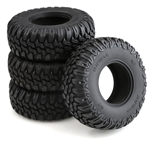Neumáticos De Goma Para 1/10 Rc Crawler, 4 Unidades, 105 Mm,