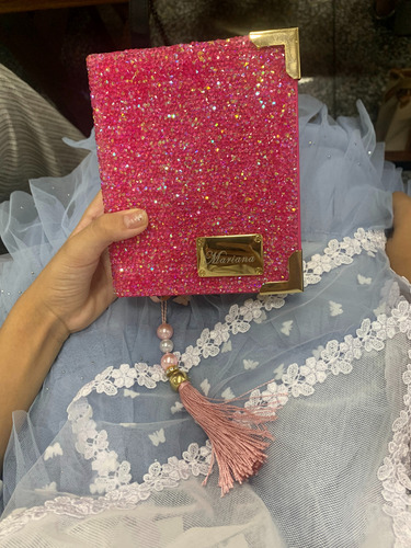 Bíblia Com Hinário P - Ccb Personalizado Pedraria Pink