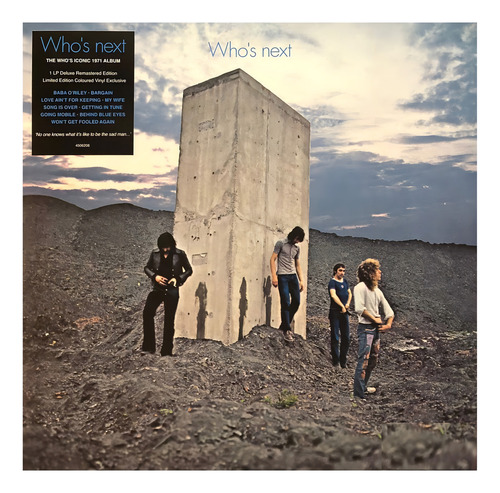 The Who Who's Next Remastered Coke Bottle Clear Lp Vinyl Versión Del Álbum Edición Limitada