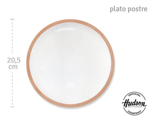 Juego De Vajilla Cerámica Hudson Pottery 16 Piezas Terra