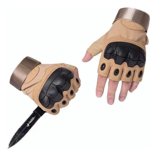 . Guantes Tácticos Militares Con Forma De Medio Dedo