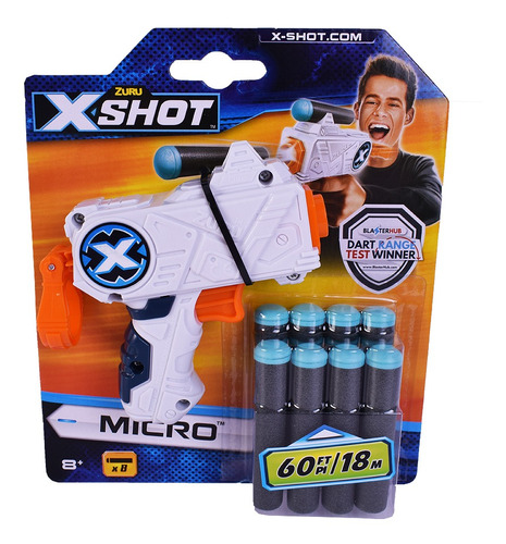 Pistola X-shot Micro Lanza Dardos 18mts 15cm