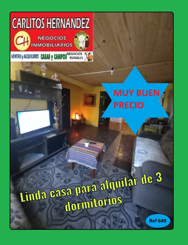 Ref 649) ** A - Linda Casa De 3 Dormitorios Próximo A Manuel De Rodríguez Y Lavalleja Para Alquilar En San José 